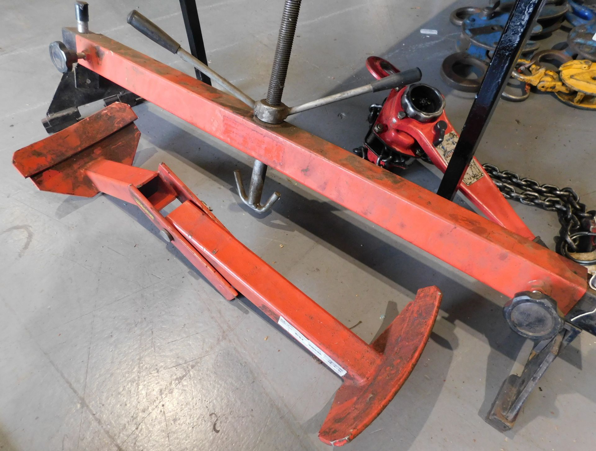 Large Capacity Spreader Bar with Barrell Clamp (Located Rugby. Please Refer to General Notes)