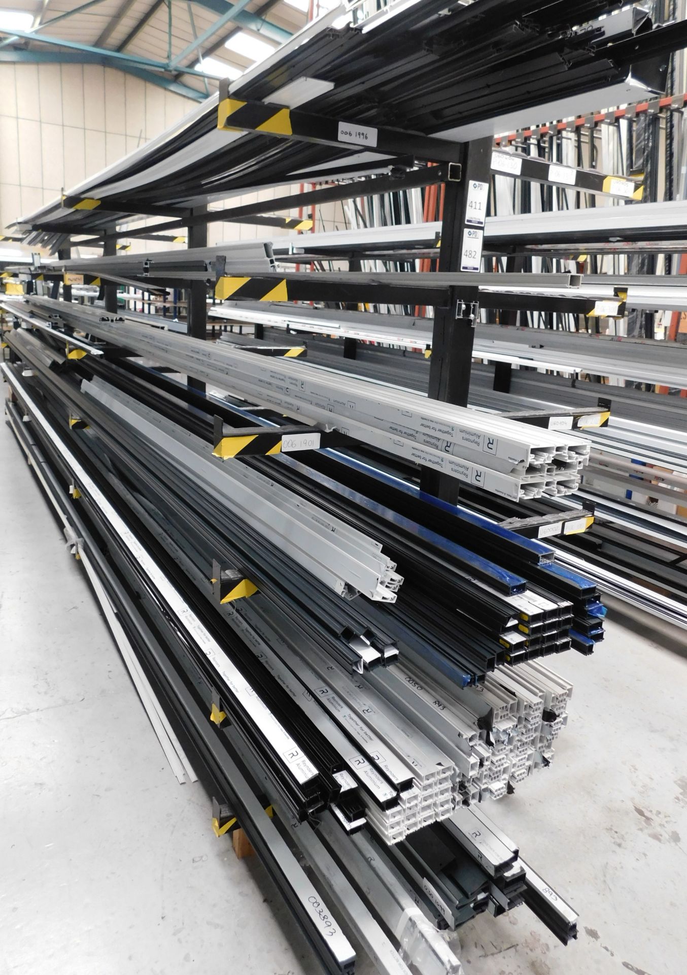 Double Sided Cantilever Heavy Duty Stock Rack (Contents not Included ...
