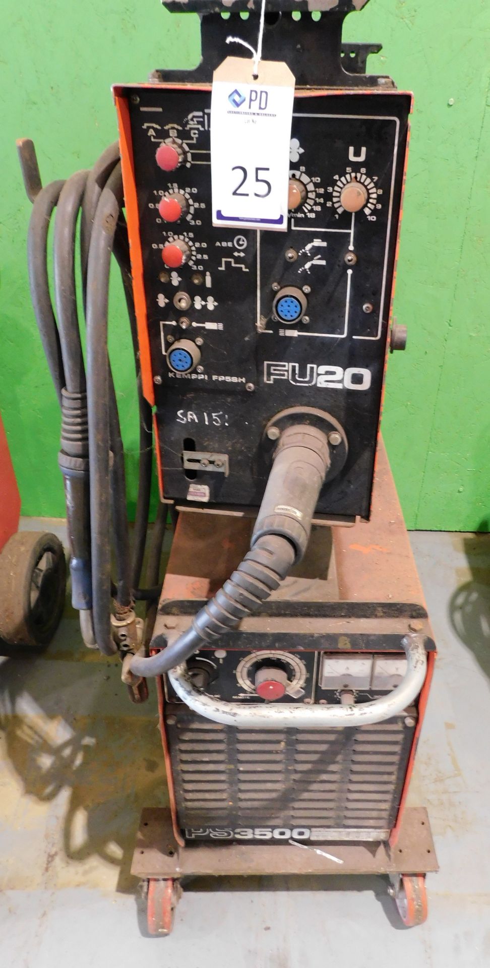 Kemppi PS3500 Welder witrh FP5SH FU 20 Wire Feed (Located Rugby. Please Refer to General Notes) - Bild 5 aus 8