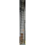 32 Rung Double Extension Ladders& Single Ladder Section, 12-Rung (Located Rugby. Please Refer to