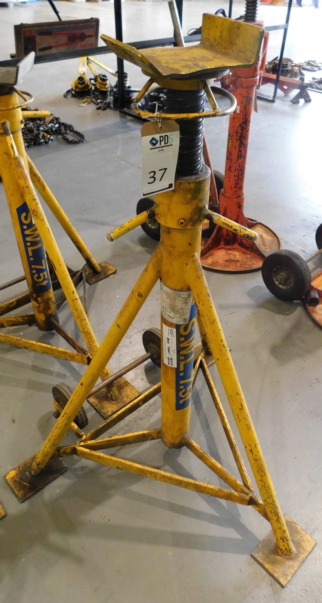 Pair of Somers AS10 7.5t Adjustable Axle/Chassis Stands (Located Rugby. Please Refer to General - Image 2 of 5