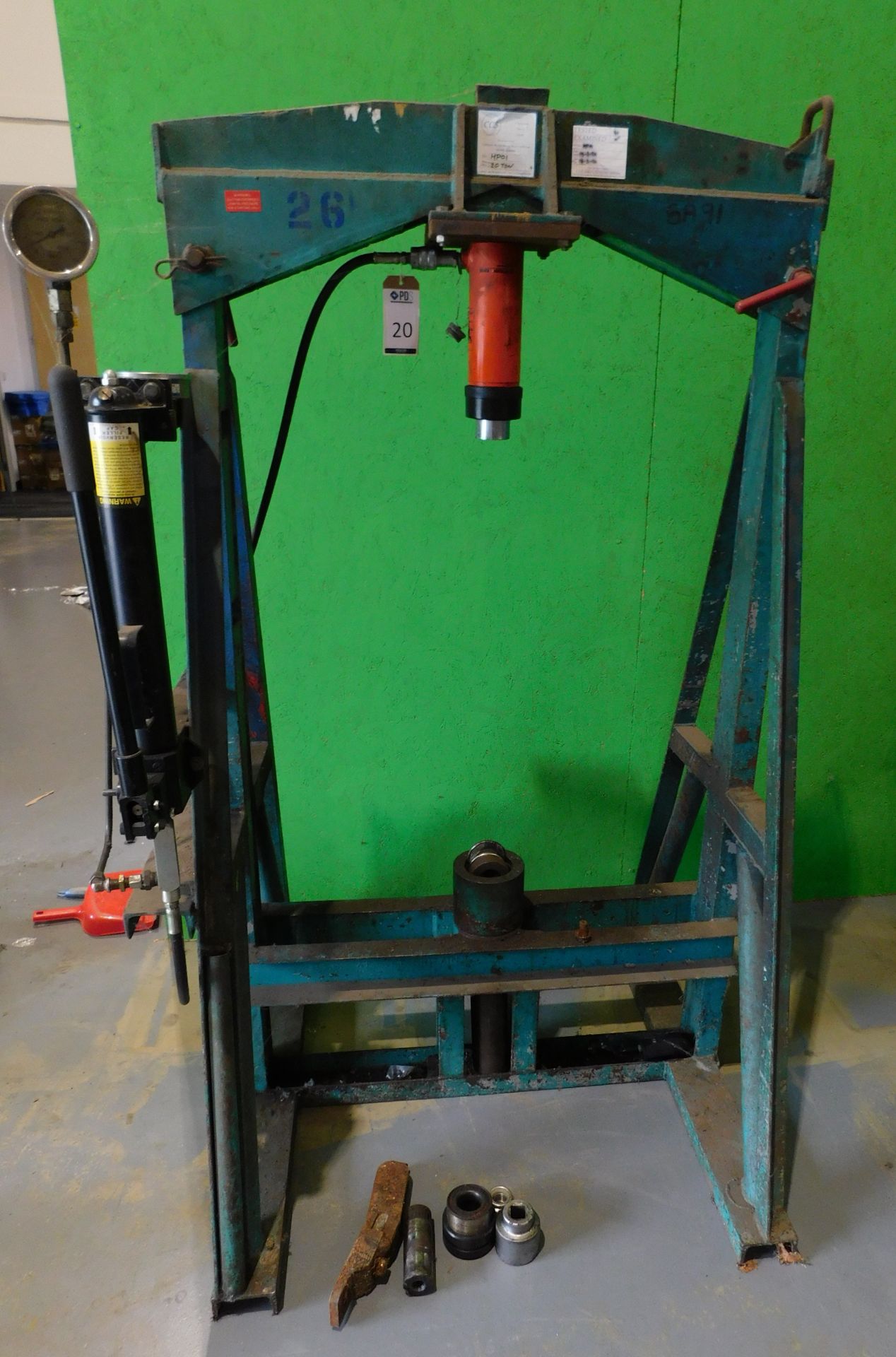 HP01 20-Ton Hydraulic Framed Bearing Press (Located Rugby. Please Refer to General Notes) - Image 5 of 10