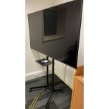 Hitachi 65HL7200U Television on Mobile Stand (Located Rugby. Please Refer to General Notes)