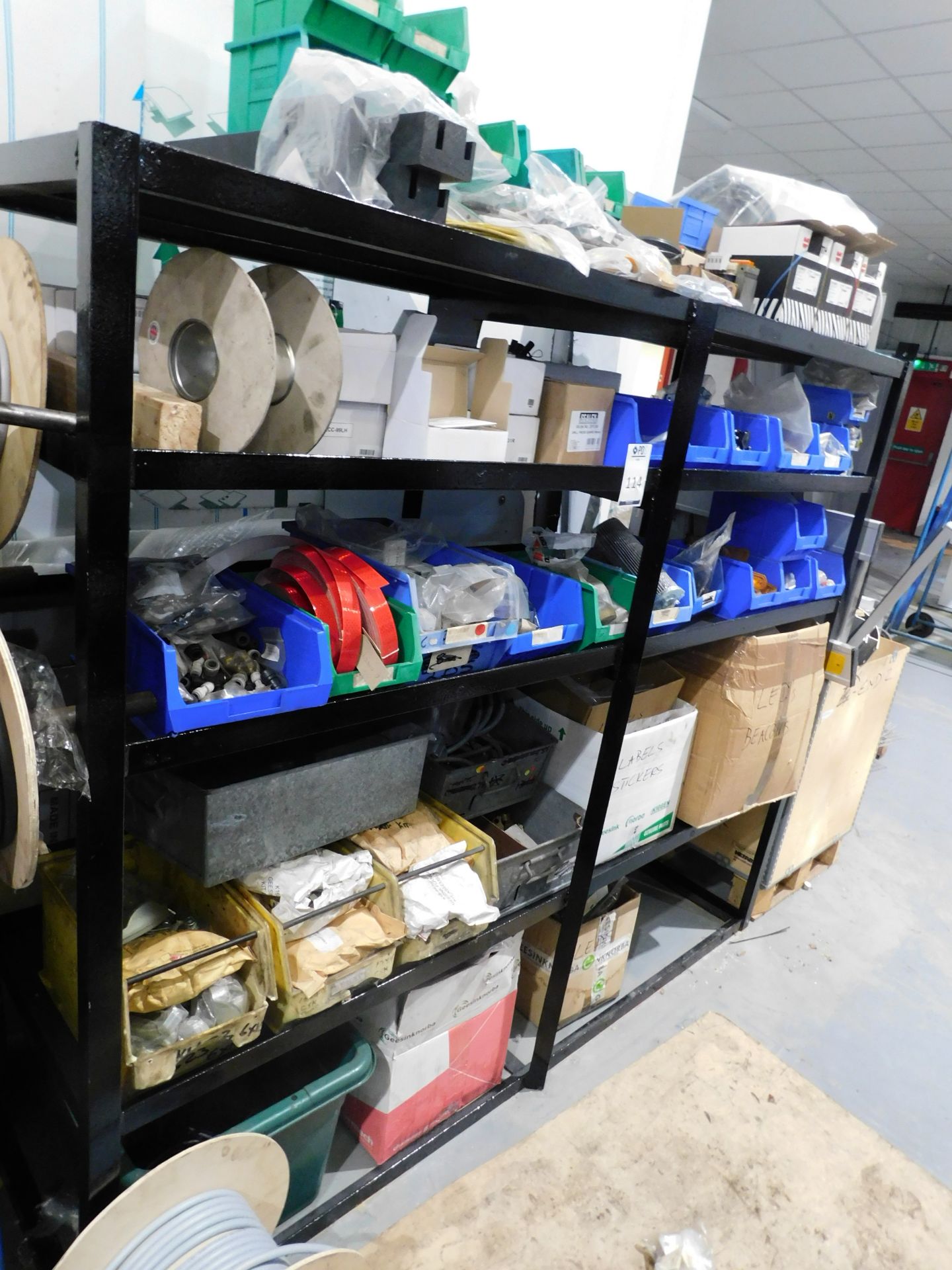 2 Bays of Racking & Contents of Various commercial Vehicles Parts etc to include Reflectors,