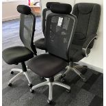 Four Various Operators Chairs (Located Rugby. Please Refer to General Notes)