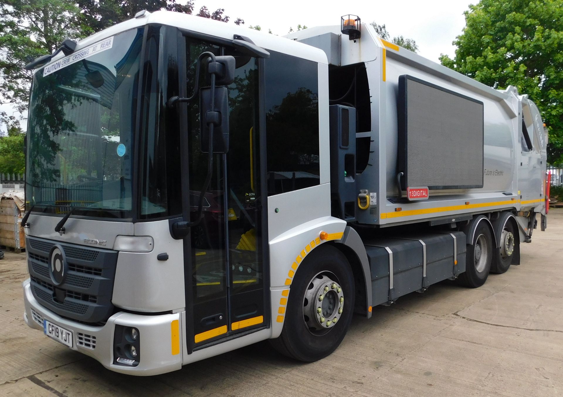 Mercedes/Econic EMOSS 2620, NGE-L62N, 6x2, Rear Axle Steer, Electric Refuse Disposal Lorry, GPM 4