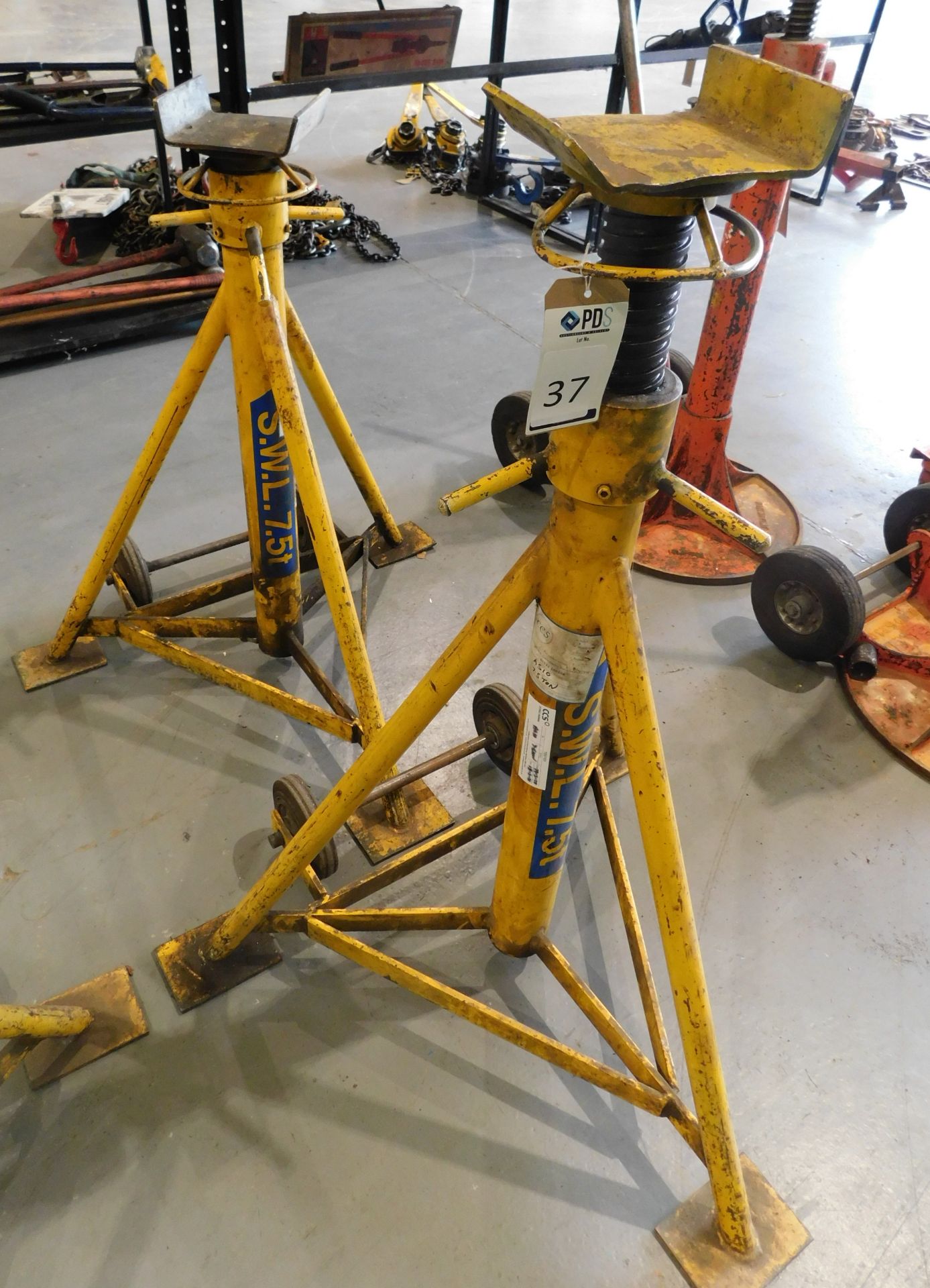 Pair of Somers AS10 7.5t Adjustable Axle/Chassis Stands (Located Rugby. Please Refer to General - Image 5 of 5