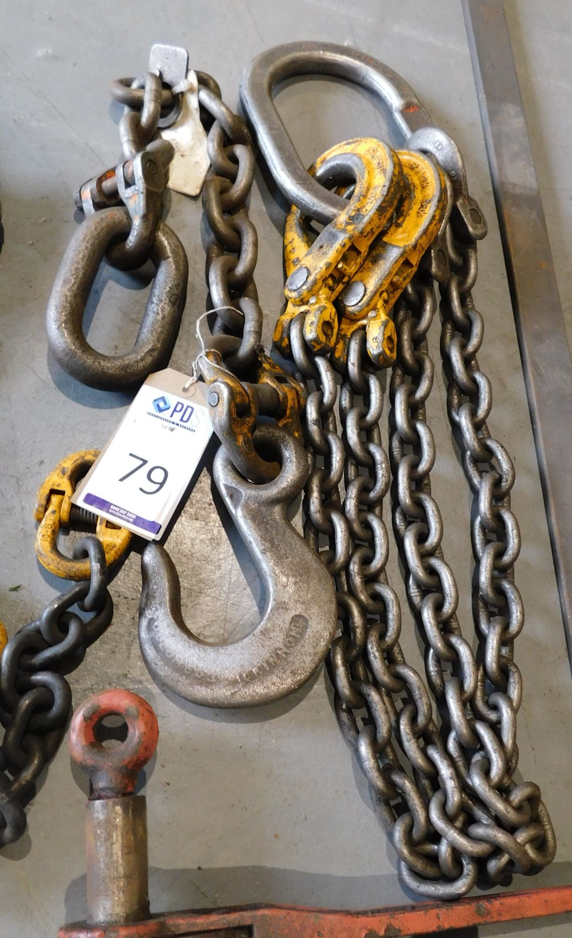 2 Sets of Brothers Chains, 2 Chain Hoists & 2-Leg Lifting Chain, Ratchet Tensioner & Sash Cramp ( - Image 5 of 6