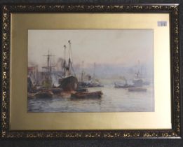 Frank William Scarbrough (British 1896-1939), 'London Bridge', signed. Watercolours. 34x52cm approx.