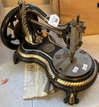 Vintage Jones hand sewing machine. (B.P. 21% + VAT)