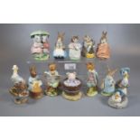Collection of Beswick and Royal Albert Beatrix Potter figures to include: 'Jemima Puddle-Duck made a