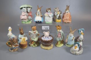 Collection of Beswick and Royal Albert Beatrix Potter figures to include: 'Jemima Puddle-Duck made a