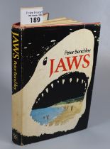 Benchley, Peter; 'Jaws', first edition, Book Club Associates, 1975. Hardback cloth bound book with