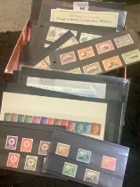 All World mint and used selection of stamps, mostly on black cards, good range of countries. (B.P.