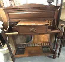 Edwardian mahogany umbrella and stick hall stand. (B.P. 21% + VAT)