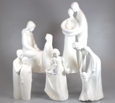 Collection of five Royal Doulton 'Images' series and other similar figurines and figure groups to