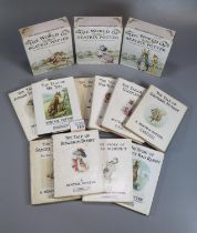 Collection of children's Beatrix Potter hardback books published by F Warne & Co and F Warne & Co