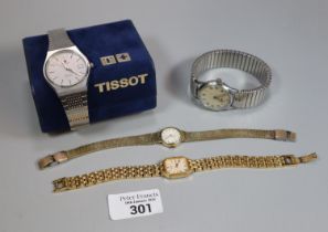 Small collection of watches to include: Rotary, Tissot, Seastar Quartz in original box. (4) (B.P.