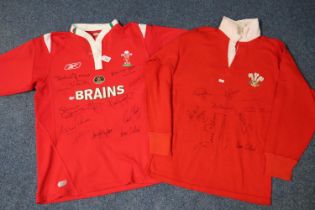 Match worn Wales Rugby Union jersey, Paul Thorburn No. 15, France V Wales 1987, signed to the