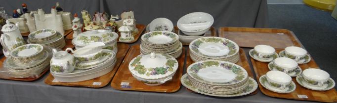 Six trays of Royal Worcester English fine bone china items to include: various sizes of plates,