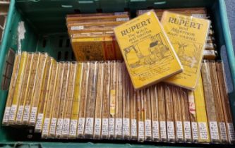 Collection of forty six Tourtel, Mary, early editions of Rupert Little Bear Library hardback books