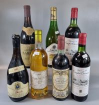 Collection of wine to include: Barolo 1967 and 1981, Chateau Sicard-Charlus 1974, Chateau de
