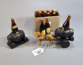 Collection of Guinness special souvenir advertising items to include: various miniature bottles,