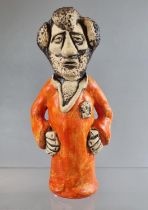 Unusual probably student of John Hughes Groggs or prototype Welsh rugby player. 17.5cm high