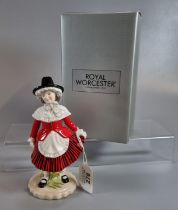 Royal Worcester 'Y Ferch Gymraeg' 'Welsh Girl' figurine, limited edition of 1200, 2005, with