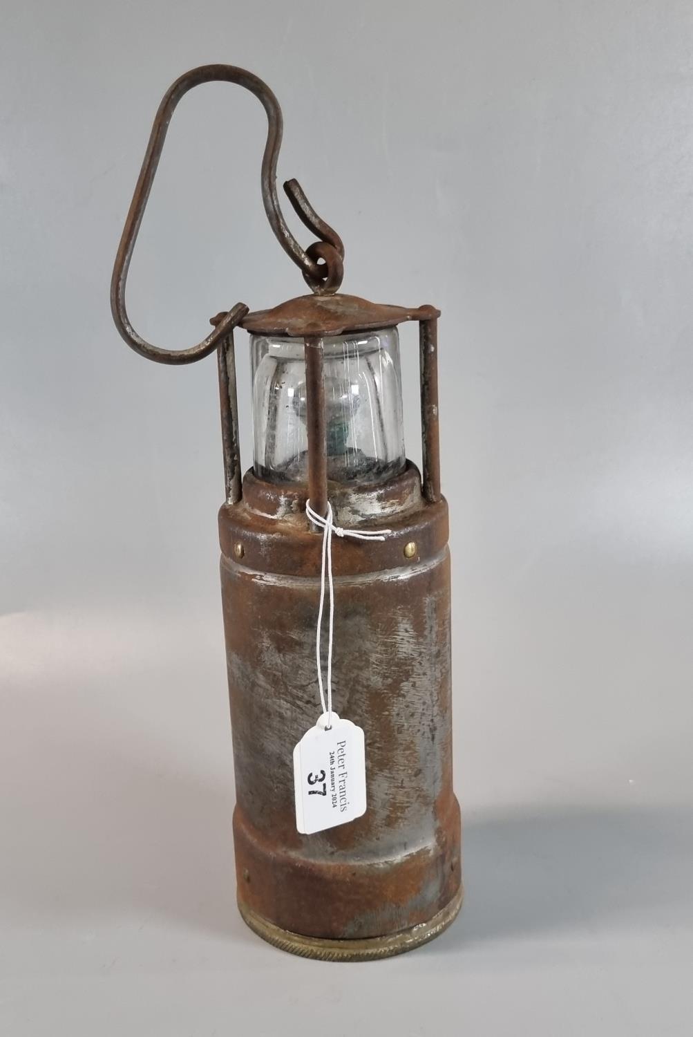 WWII Miner's/nautical lamp (Oldham Admiralty) made in USA. (B.P. 21% + VAT)