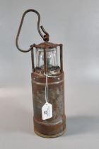 WWII Miner's/nautical lamp (Oldham Admiralty) made in USA. (B.P. 21% + VAT)