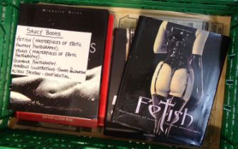 Collection of books to include: 'Fetish', 'Masterpieces of Erotic Fantasy Photography', 'Amorous