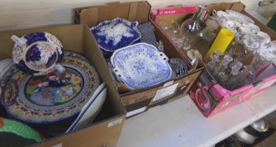 Four boxes of assorted china and glass. (4) (B.P. 21% + VAT)
