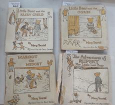 Collection of four Mary Tourtel Rupert Bear children's books, 1920's first editions undated,