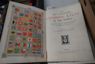 'The XXth Century Citizen's Atlas of the World', containing a 156 pages of maps and plans, edited by