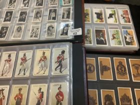 Cigarette cards selection in four boxed albums, Players. Wills, Park Drive, Churchmans etc. Good