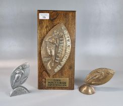 Harvey Thomas (Welsh), a collection of Rugby Union plaques, designed and created from Llanelli