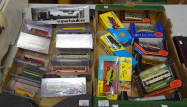 Two boxes of diecast model vehicles in original boxes to include: Corgi Exclusive First Editions,
