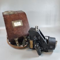 British Military Bubble Sextant Mark IX No. 6208-42 in original Bakelite box with accessories. (B.P.