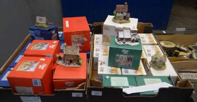 Two boxes of Lilliput Lane cottages and buildings, in original boxes. (2) (B.P. 21% + VAT)
