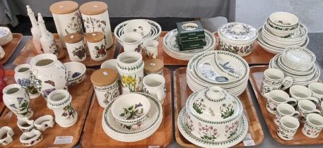 Seven trays of Portmeirion pottery mainly 'Botanic Garden' design items to include: utensil jars and