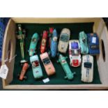 Collection of 1950s/60s Dinky and Corgi racing cars in playworn condition to include: Dinky