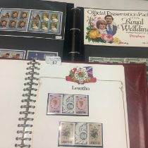 Collection of 1981 Royal Wedding Commonwealth issues in two albums sets and mini sheets all appear