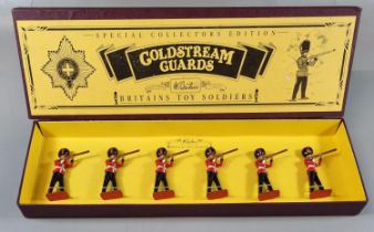 Boxed set of Britains toy soldiers, 'Coldstream Guards', original condition. (B.P. 21% + VAT)