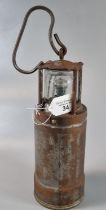 WWII Miner's/nautical lamp (Oldham Admiralty) made in USA. (B.P. 21% + VAT)