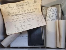 Collection of Victorian Welsh ephemera: letterhead and receipts from John S Brown Swansea, Income