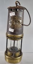 Vintage Thomas & Williams of Aberdare brass Miner's safety lamp in used condition. (B.P. 21% + VAT)