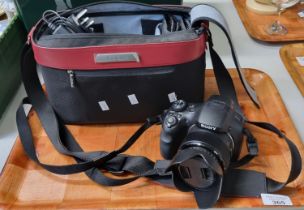 Sony Lumux digital camera in camera case with accessories. (B.P. 21% + VAT)