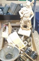 Collection of oddments to include: telephone, lighting, mincer, statue etc. (B.P. 21% + VAT)
