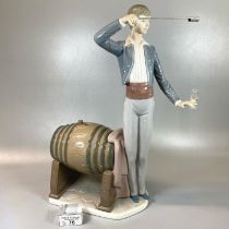 Lladro Spanish porcelain figure 5239 'The Winetaster', with original box. (B.P. 21% + VAT)